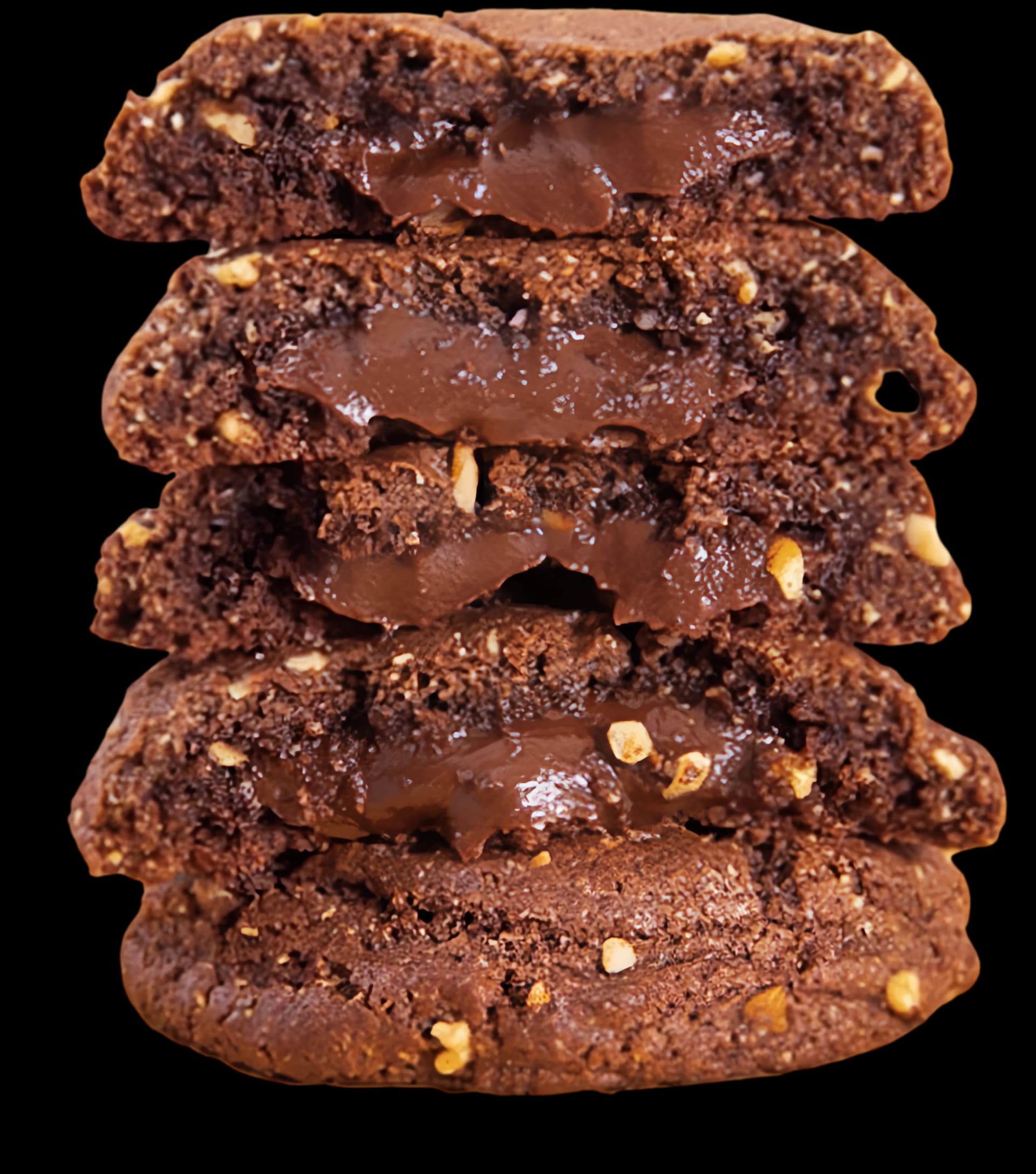 Chocolate cookie stack